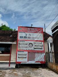 Pemasangan Baliho APBKal 2026 dan LPJ APBKal 2025